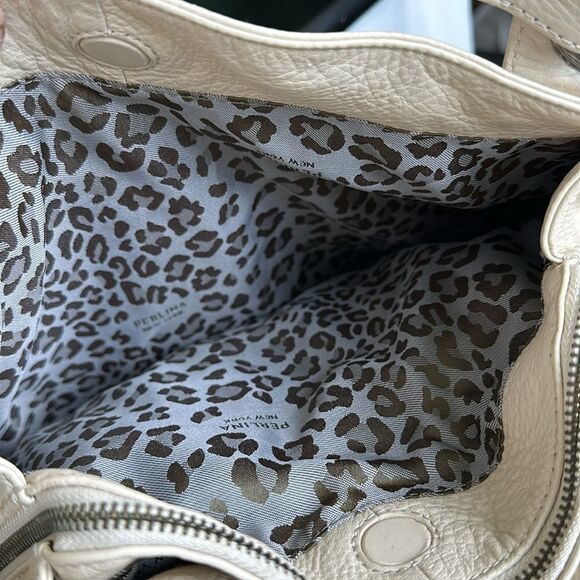 New Perlina, genuine, leather, oversized, shoulder, handbag purse soft luxurious - Picture 12 of 15